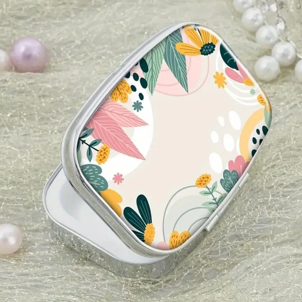 NEW| Pill Box Cute Floral Portable Case Medicine Organizer